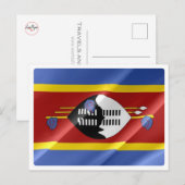 Swaziland - Waving Flag - Briefkaart (Voorkant / Achterkant)