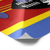 Swaziland - Waving Flag - Poster (Hoek)