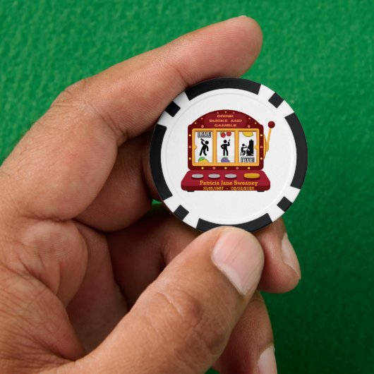 Sweaney Familie We Drinken Smoke & Gamble Poker Ch Poker Chips (Hand)