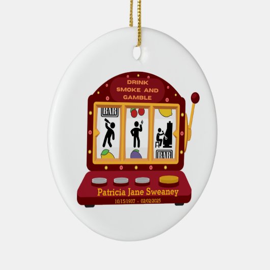 Sweaney Family Memorial Kerstversiering Keramisch Ornament (Rechts)