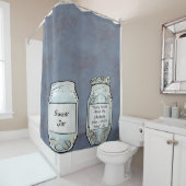 Swear Jar en Chicken Jar Douchegordijn (In situ)