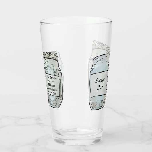 Swear Jar en Chicken Jar Glas (Rechts)
