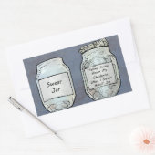Swear Jar en Chicken Jar Rechthoekige Sticker (Envelop)