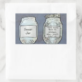 Swear Jar en Chicken Jar Rechthoekige Sticker (Tas)