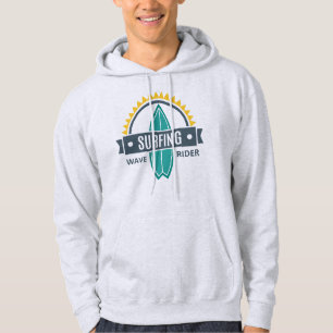 Sweat A Capuche Man Blanc Basic Surf Hoodie