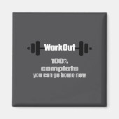 Sweat Activated Motivational Workout Complete Gym  Magneet (Voorkant)