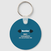 Sweat Activated Motivational Workout Complete Gym  Sleutelhanger (Voorkant)