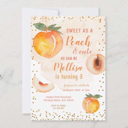 Sweat as a peach draait 3 zondag kaart (Voorkant)