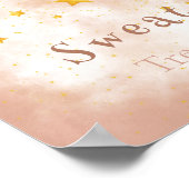 Sweat Behandelt Boho regenbooggouden sterren magis Poster (Hoek)