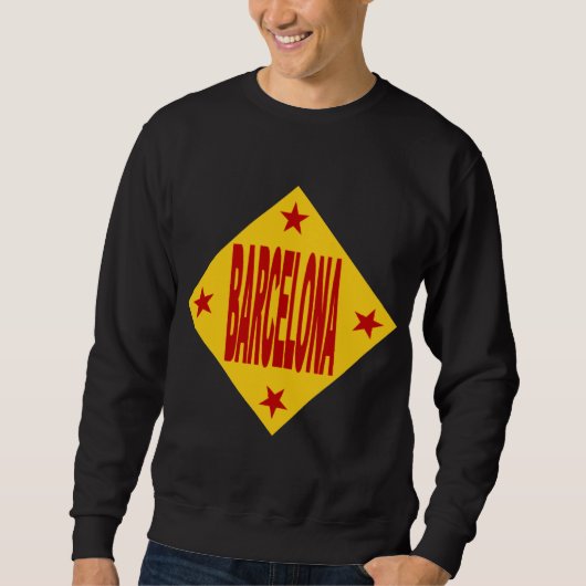 Sweat Black BARCELONA Trui (Voorkant)