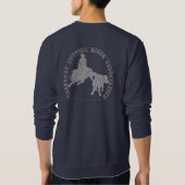 Sweat Cabernet CHA Bleu Classic Gris Trui (Achterkant)