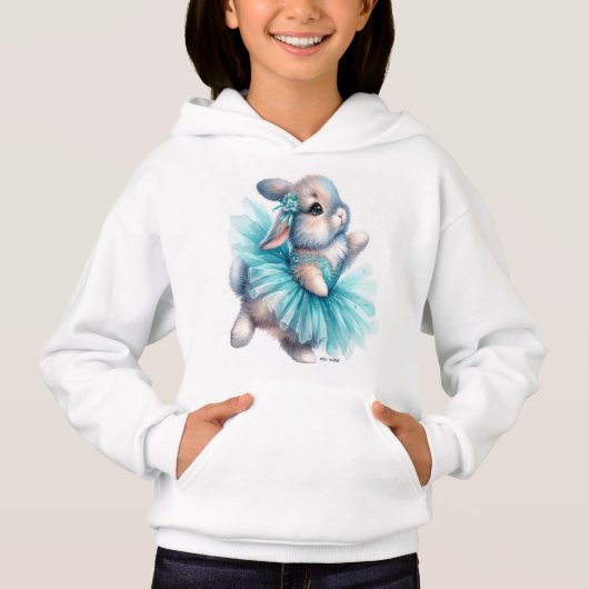 Sweat-capuche leuk konijn voor meisjes (Voorkant)
