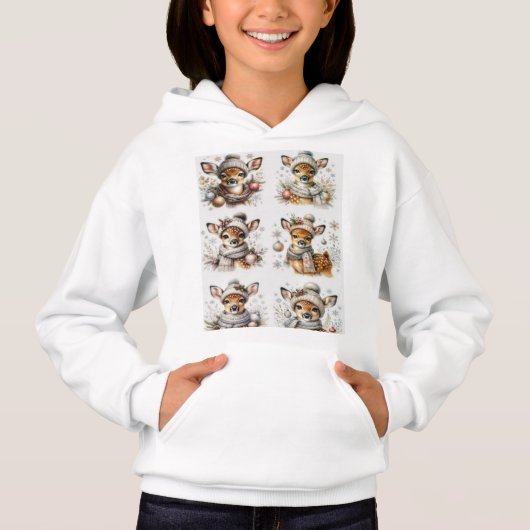 Sweat-Capuche Nice Deer's voor kinderen (Voorkant)