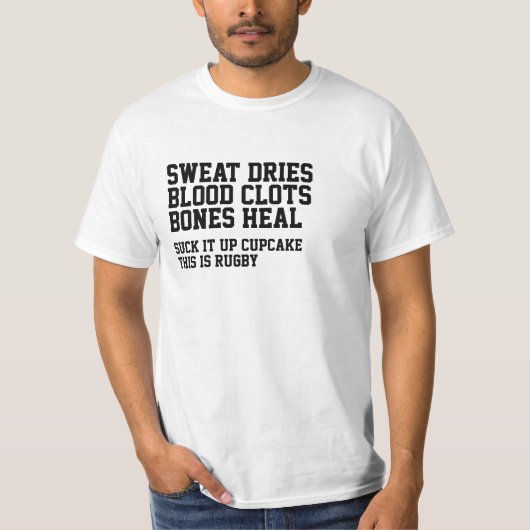 Sweat Dries Bloedklokjes Rugby is niet bedoeld voo T-shirt (Voorkant)