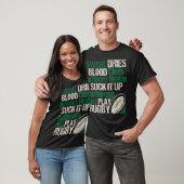 Sweat Dries Blood Clots Bot Heal - Funny Rugby Q T-shirt (Unisex)