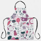 Sweat en Vegatables Kitchen Pattern Schort (Voorkant)
