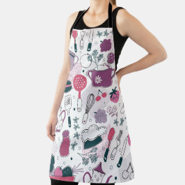 Sweat en Vegatables Kitchen Pattern Schort