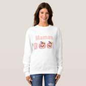 Sweat Femme Halloween - Mama BOO Kawaii Trui (Voorkant volledig)