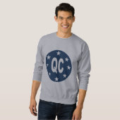 Sweat Grijs shirt DESIGN QUEBEC (Voorkant volledig)