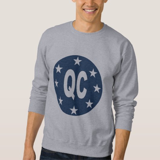 Sweat Grijs shirt DESIGN QUEBEC (Voorkant)