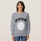 Sweat Grijs shirt voor vrouwen NEW MOON (Voorkant volledig)