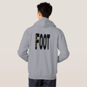 Sweat grijze capuche dos man DESIGN FOOT AFRICA Hoodie (Achterkant volledig)