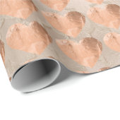 Sweat Heart Blush Roze Rood Gold Ivory Pearl Cadeaupapier (Rol Hoek)