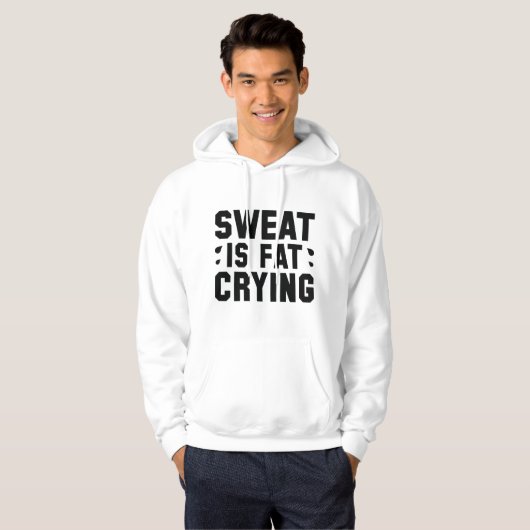 Sweat is een vetdroging hoodie (Voorkant volledig)