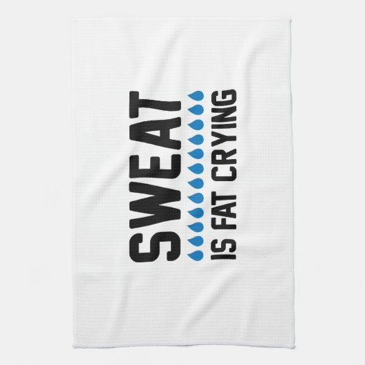 Sweat is een vetdroging theedoek (Verticaal)