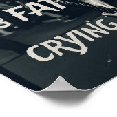 Sweat is Fat Crying Motivatie Inspirerend Poster (Hoek)