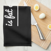 Sweat is Fat Crying Theedoek (Quarter Fold)