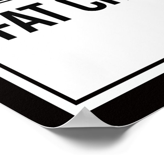 Sweat is gewoon dik huilen poster (Hoek)