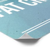 Sweat is gewoon vet huilen - sjabloon - Trai Poster (Hoek)