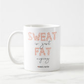 Sweat is gewoon vetdrogen koffiemok (Links)