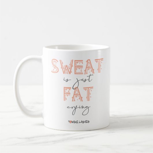 Sweat is gewoon vetdrogen koffiemok (Links)