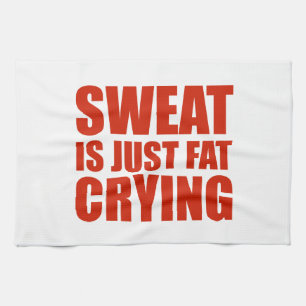 Sweat is gewoon vetdrogen theedoek