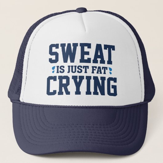Sweat is gewoon vetdrogen trucker pet (Voorkant)