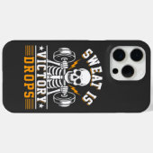 Sweat is Victory Drops White Fitness Gym Workout Case-Mate iPhone Case (Achterkant (horizontaal))