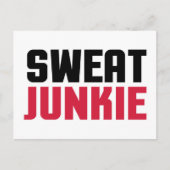 Sweat Junkie Gym Quote Briefkaart (Voorkant)