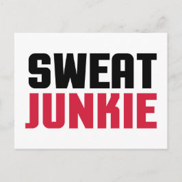 Sweat Junkie Gym Quote Briefkaart