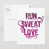 Sweat Love Briefkaart (Voorkant / Achterkant)