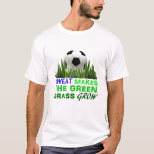 Sweat maakt het groene gras verbouwen t-shirt