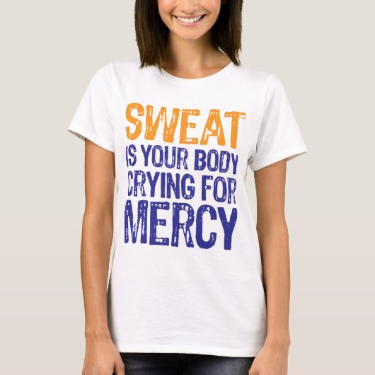 Sweat Mercy Oranje Blue T-shirt (Voorkant)