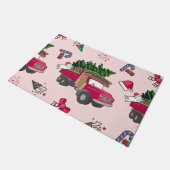 Sweat Merry en Bright kerstfeestdag Deurmat (Schuin)