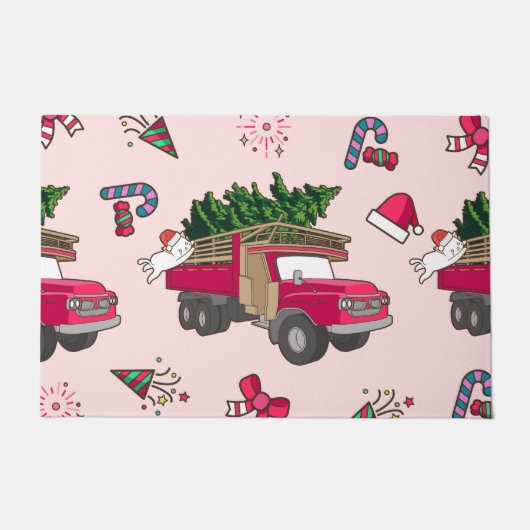 Sweat Merry en Bright kerstfeestdag Deurmat (Voorkant)