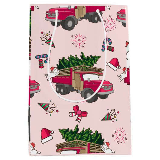 Sweat Merry en Bright kerstfeestdag Medium Cadeauzakje (Voorkant)