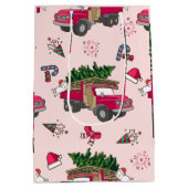 Sweat Merry en Bright kerstfeestdag Medium Cadeauzakje (Achterkant)