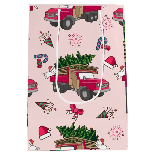 Sweat Merry en Bright kerstfeestdag Medium Cadeauzakje (Achterkant)