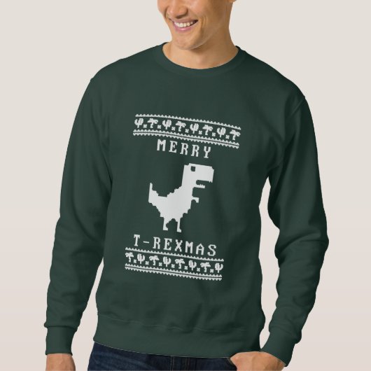 Sweat Merry T-Rexmas Trui (Voorkant)