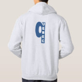 Sweat met asfalt man QUEBEC Hoodie (Achterkant)